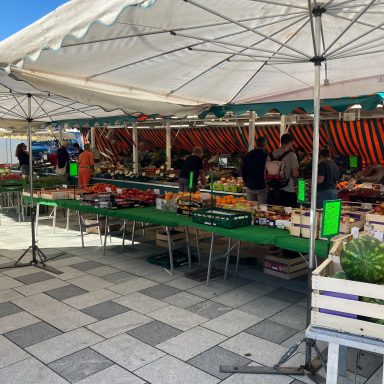 Gemüse Bantchow Wochenmarkt